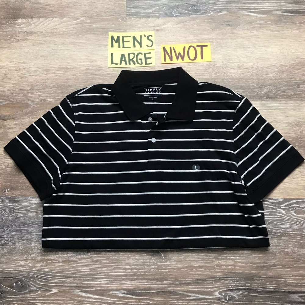 NWOT Mens Large Shorts Sleeve Polo Shirt